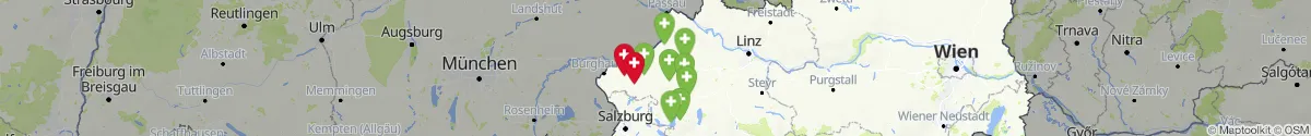 Map view for Pharmacies emergency services nearby Burgkirchen (Braunau, Oberösterreich)
